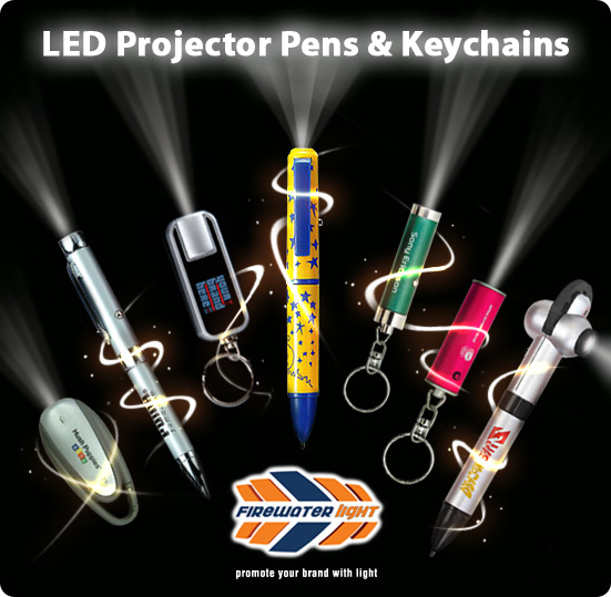 Customised logo projector pens and keychains Customised logo projector pens and keychains